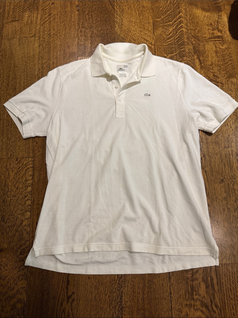 NWOT Lacoste Men's Vintage Washed Short Sleeve Polo Shirt